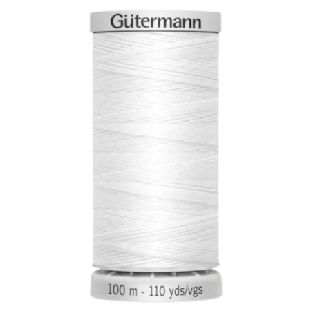 Gutermann Sytråd Ekstra Sterk - Hvit 800, 100m