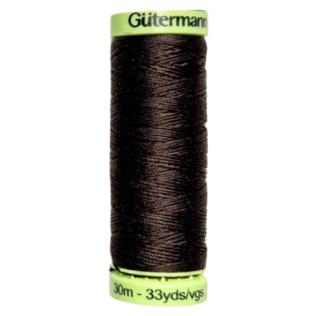 Gutermann Top Stitch Sytråd - Mørkebrun 696, 30m