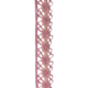 Heklet Polyester Blondebånd Gammelrosa 20mm