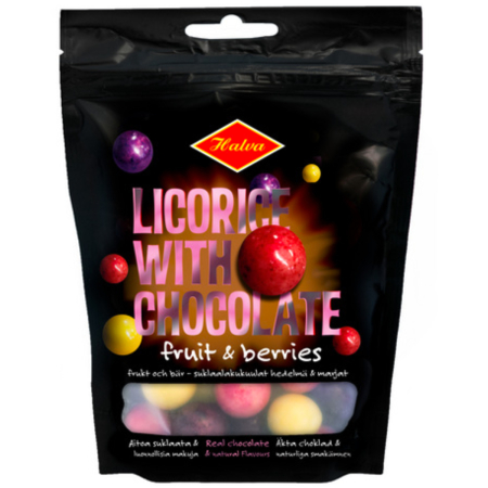 Licorice with Chocolate Fruit & Berries 300 g