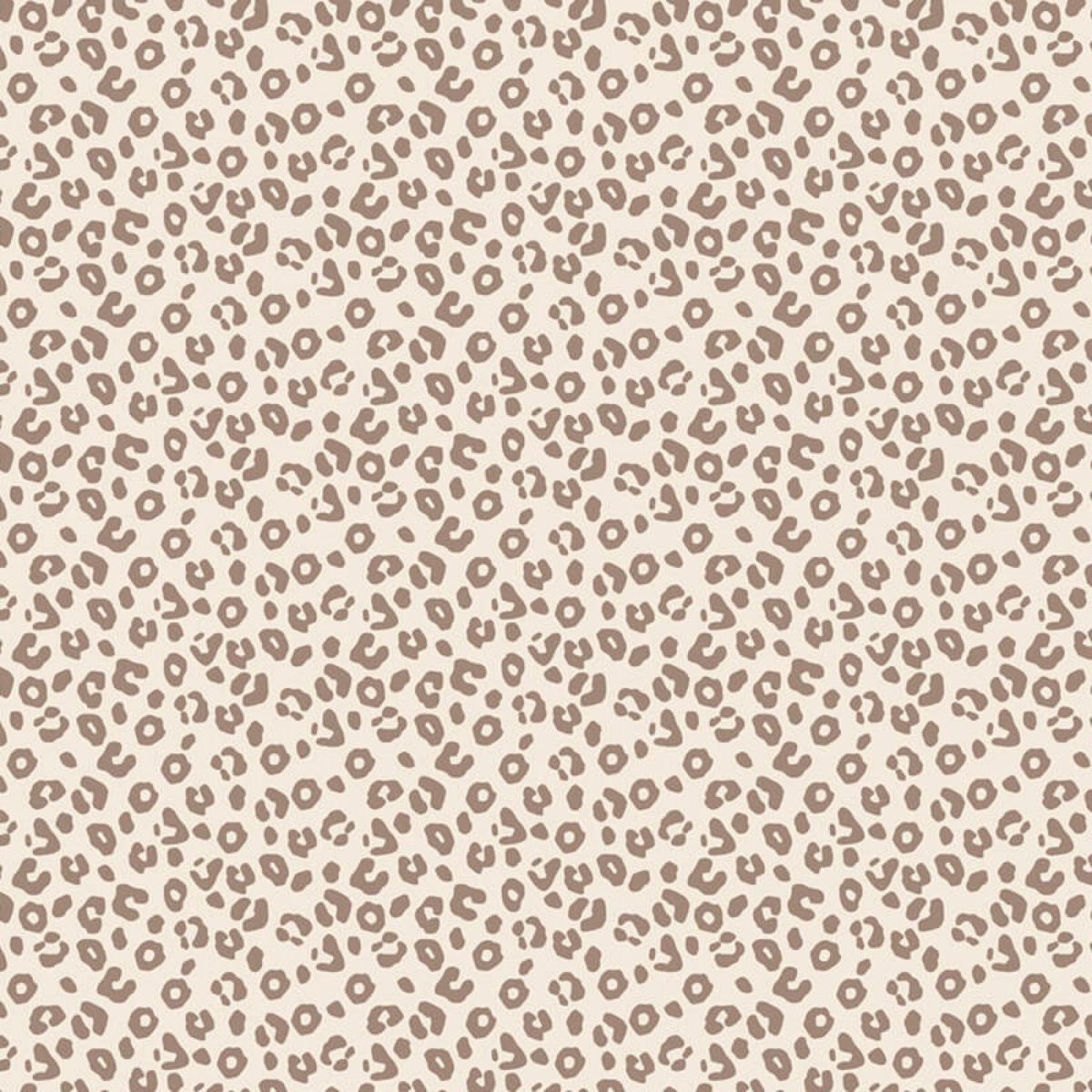 Bomullsjersey med Leopardmønster - Beige