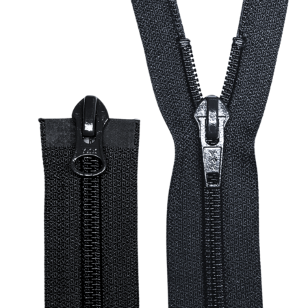 YKK Spiral 2 - Veis Glidelås, Delbar, #8C – 580 Svart, 90cm..