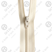 YKK Spiral Glidelås, Ikke Delbar, #3cu - 841 Offwhite